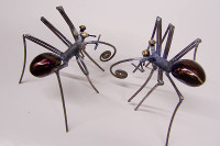 Insekten, Stahl, Messing, 15 cm
