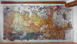 Wandbild in einem Wartezimmer, Quedlinburg, 2007, Kreide und Acryl, 210 x 340 cm